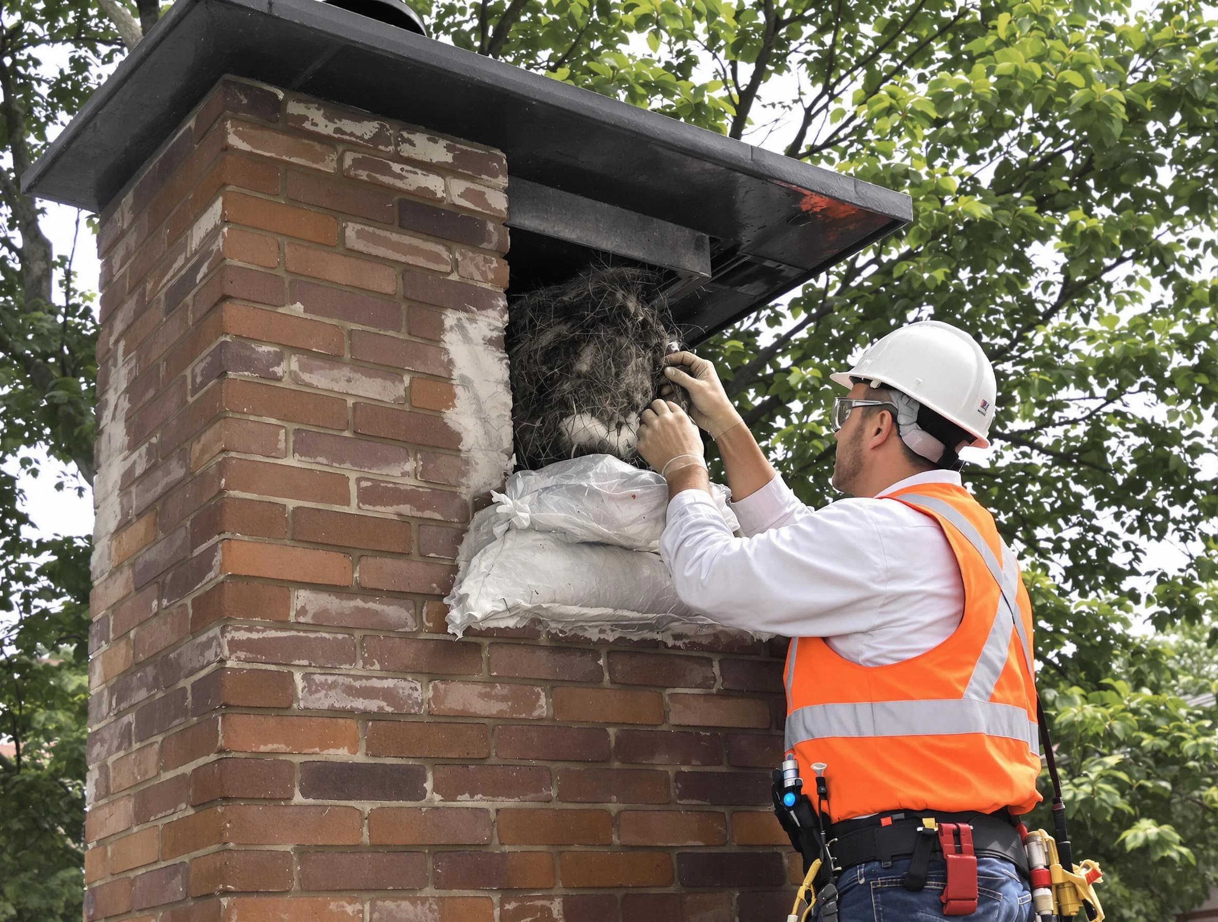 Humane removal of debris and animals by Springville Chimney Sweep in Springville, AL