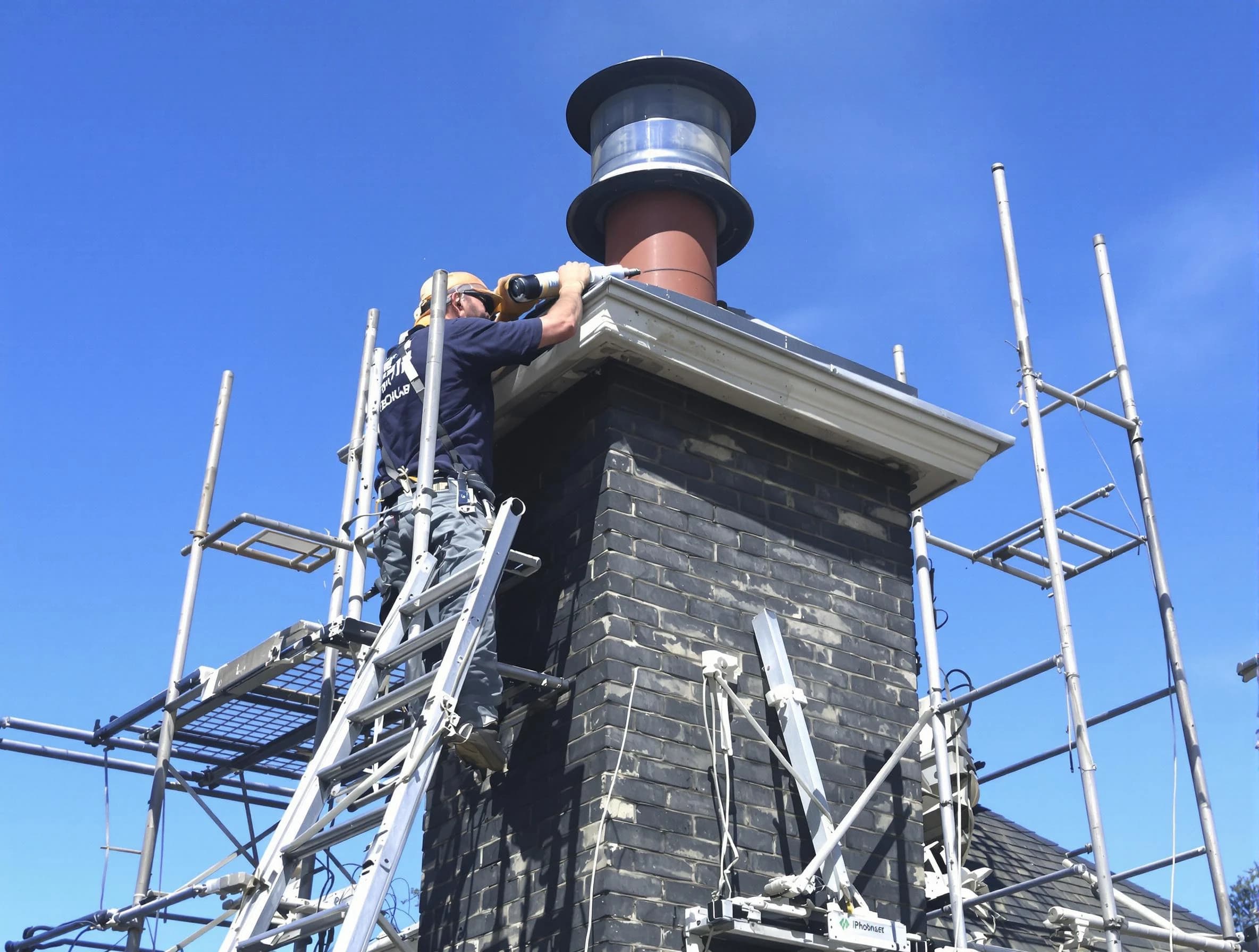 Sturdy chimney crown finished by Springville Chimney Sweep in Springville, AL
