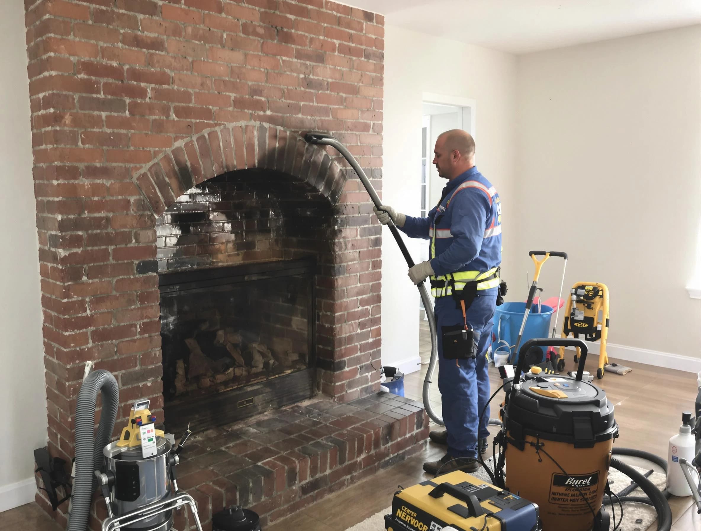 Springville Chimney Sweep expert performing detailed chimney sweep in Springville, AL