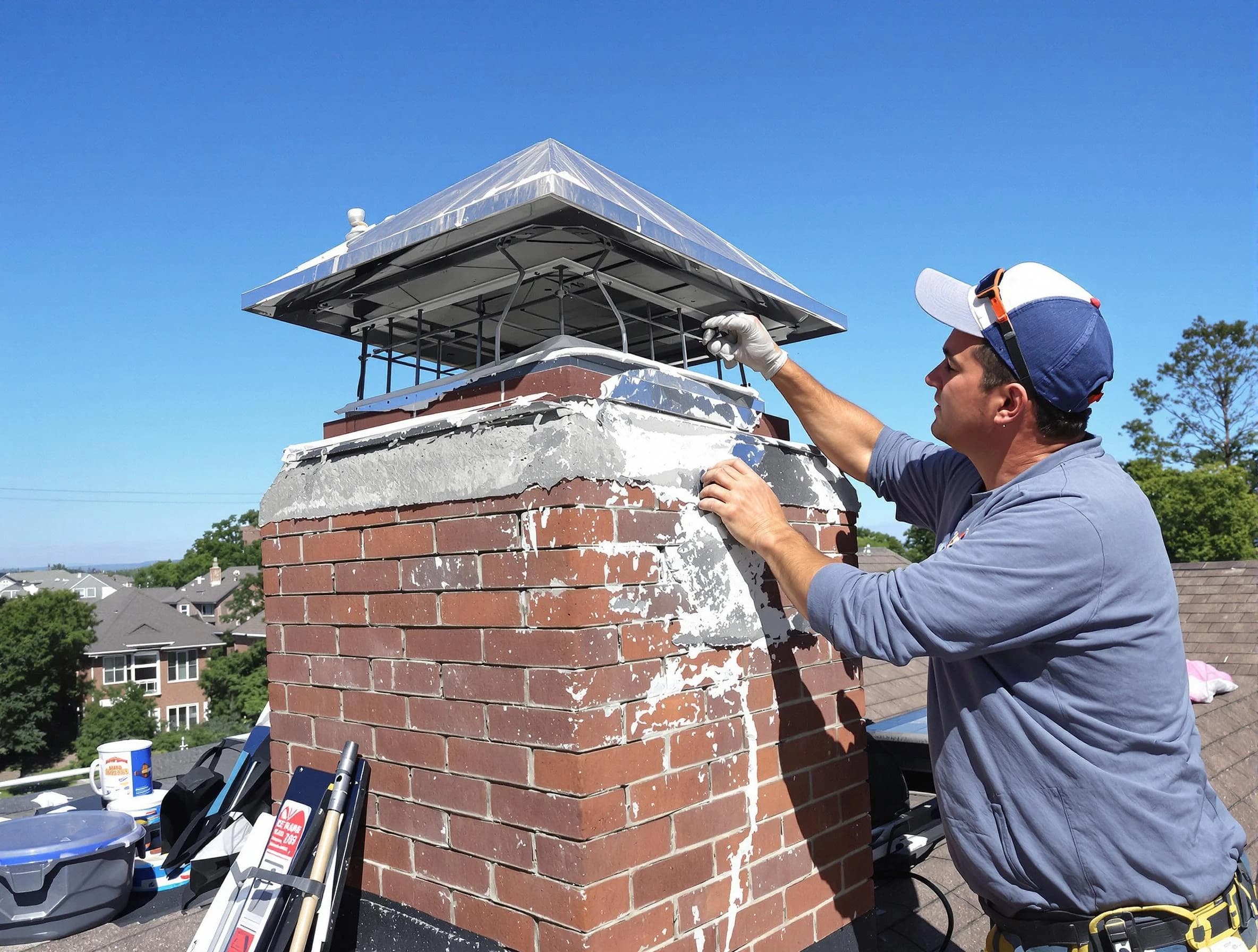 Chimney Crown Services service in Springville, AL