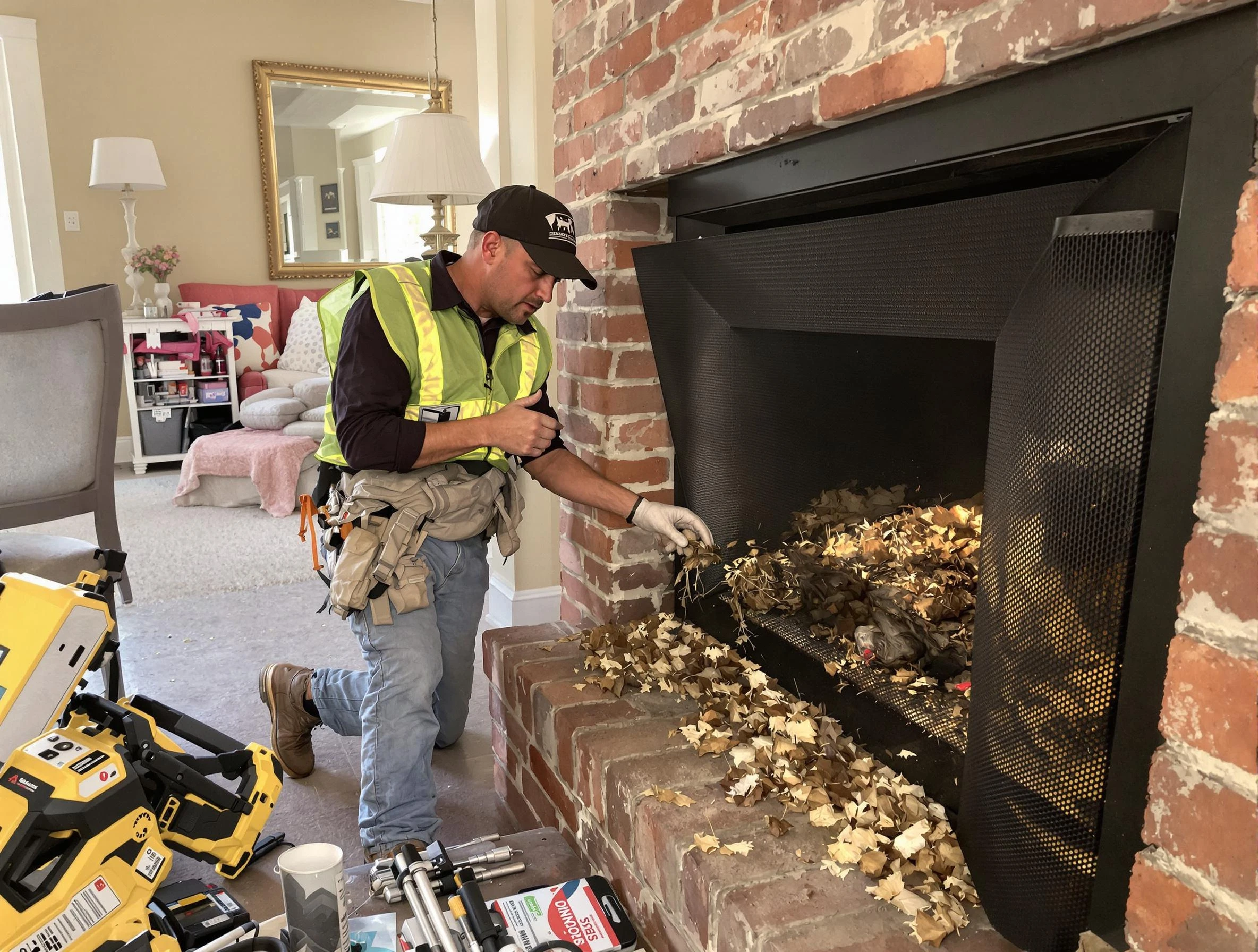 Safe screening installation by Springville Chimney Sweep in Springville, AL