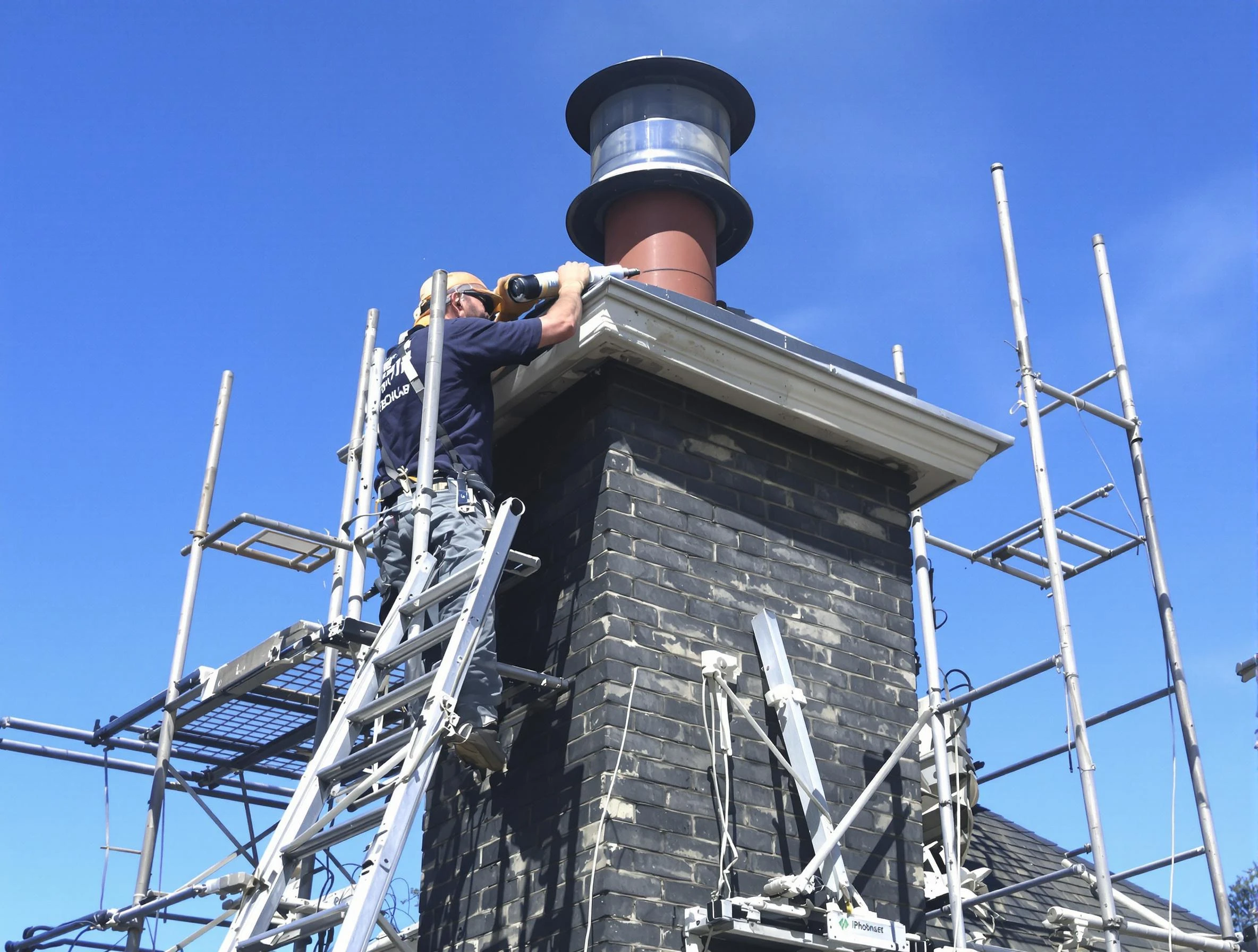 Sturdy chimney crown finished by Springville Chimney Sweep in Springville, AL
