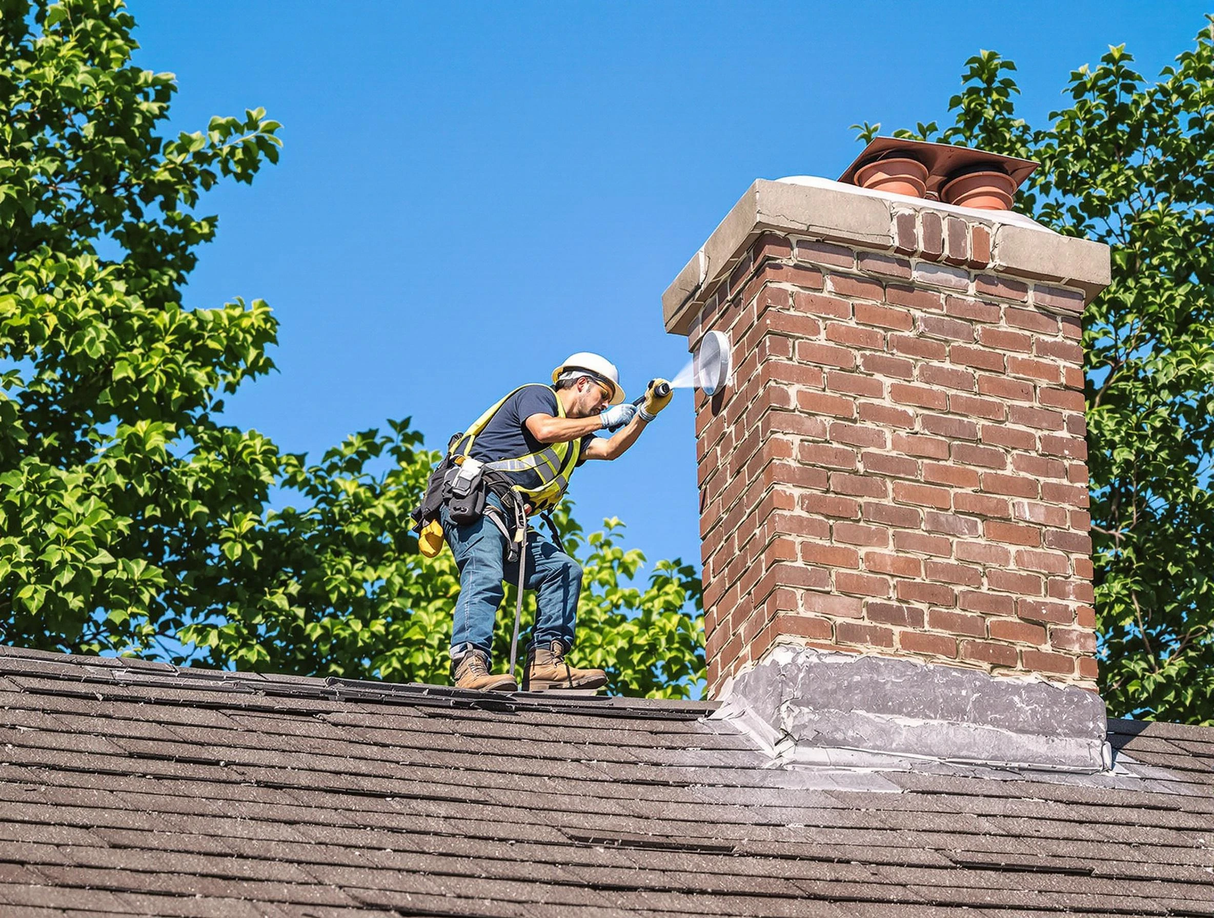 Springville Chimney Sweep performing an inspection with advanced tools in Springville, AL