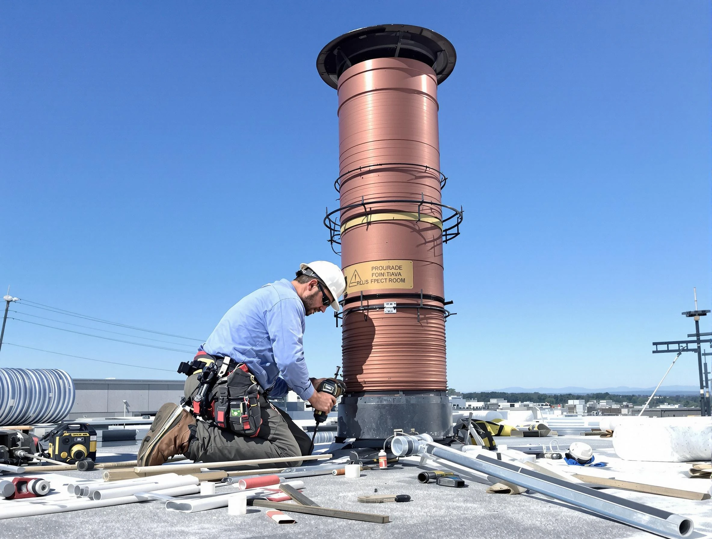 Installed chimney liner by Springville Chimney Sweep in Springville, AL
