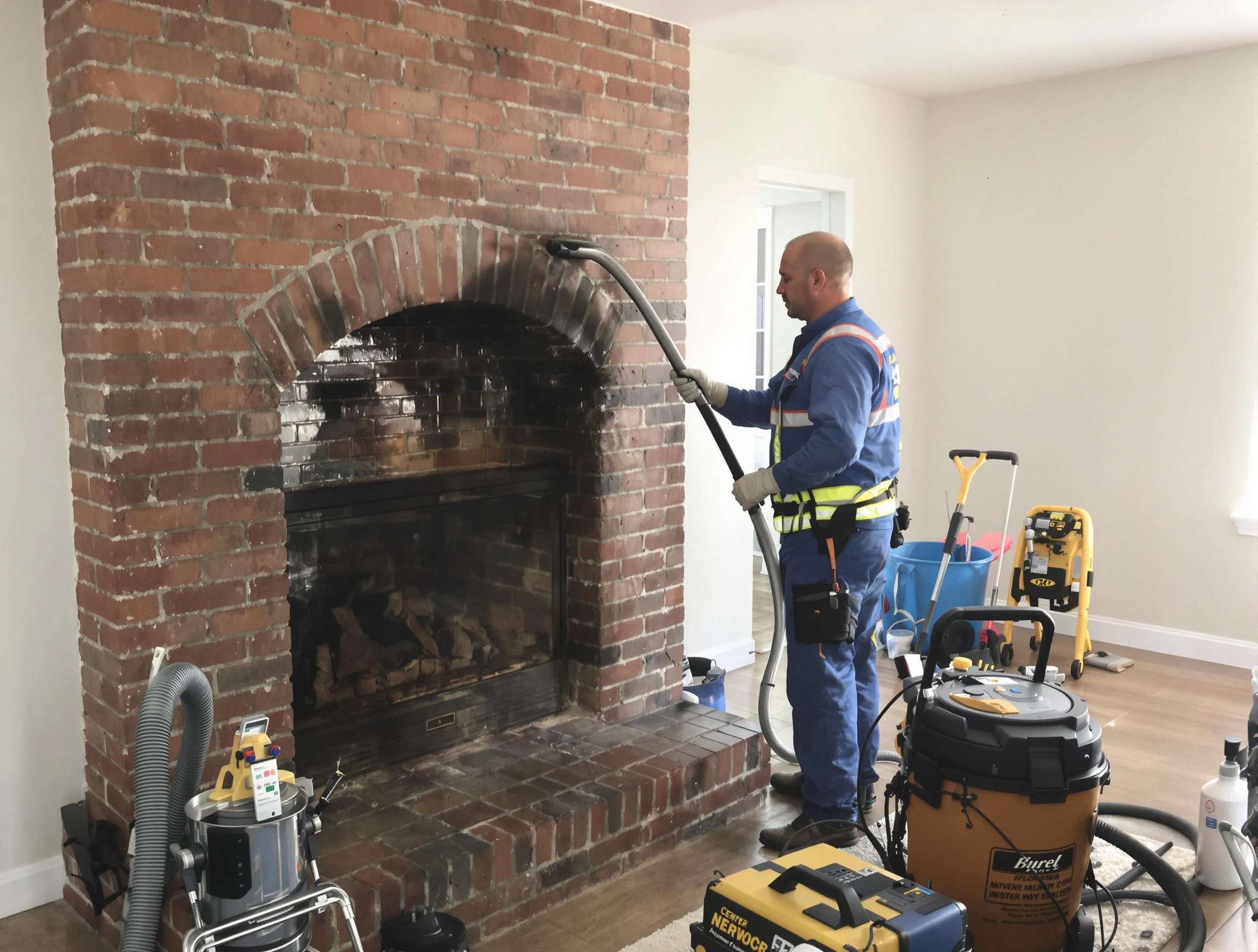 Springville Chimney Sweep expert performing detailed chimney sweep in Springville, AL